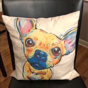 Tika the chihuahua throw pillow original.